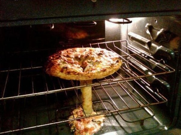 Why does one, according to directions need to put a frozen pizza bare on  oven rack and not on a pizza pan of the sorts? - Quora
