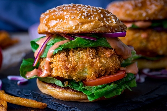 Cheesy Veggie Burgers - Nicky's Kitchen Sanctuary