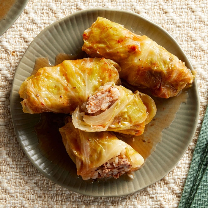 Lebanese Stuffed Cabbage Rolls with Beef Recipe | EatingWell