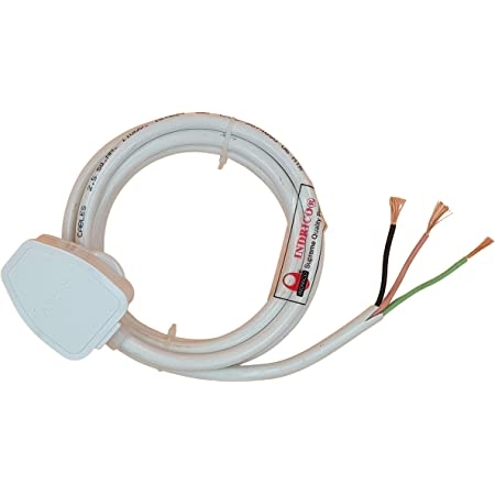INDRICO 3 Pin Power Cable AC Extension Cord 3 Core Copper Heavy Duty Wire  for Cooler
