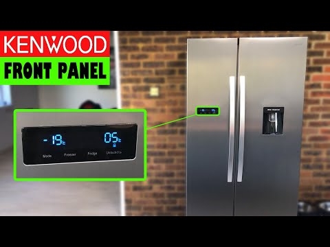 Kenwood American Style Fridge Freezer How to remove the Water Tank for  Cleaning and refit Water Tank - YouTube