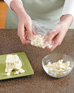 A Mess-Free Way to Crumble Cheeses like Feta and Blue Cheese