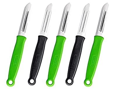 Buy KOHE Classic Serrated Double Edged Stainless Steel Blade Vegetable & Fruits Peeler Set ( Assorted Colour, Pack of 5) Online at Low Prices in India - Amazon.in