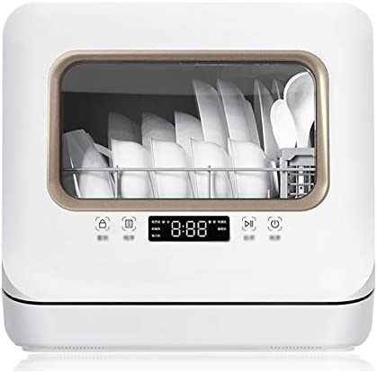 ALQYQG Small Portable Dishwasher Fully Automatic Compact Desktop Dishwasher Suitable for Various Kitchens : Buy Online at Best Price in KSA - Souq is now Amazon.sa: Everything Else