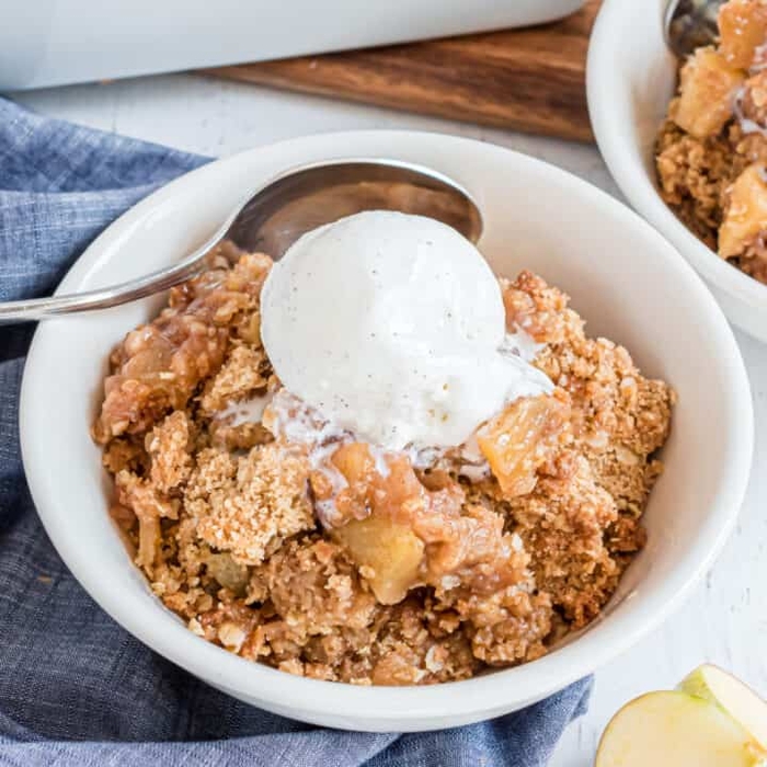 Easy Apple Crumble Recipe - Shugary Sweets