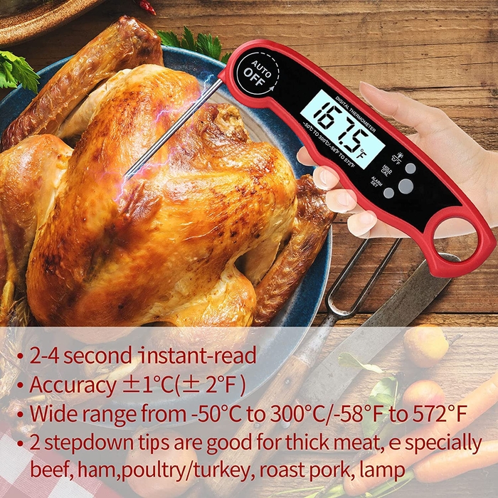 Oven Safe Leave in Meat Thermometer, Dual Probe Instant Read Food Meat  Thermometer with Alarm Function for Cooking, BBQ, Smoker and Grill :  Amazon.in: Garden & Outdoors