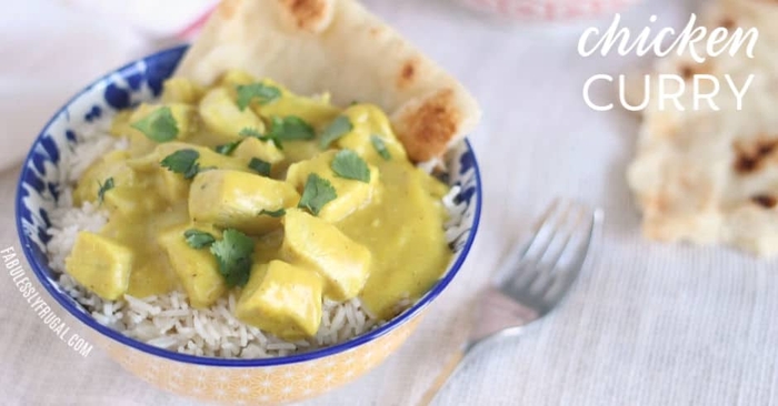 Quick Freezable Chicken Curry Recipe - Fabulessly Frugal