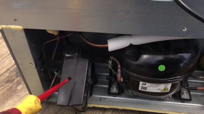 kenwood American fridge freezer compressor not starting - YouTube