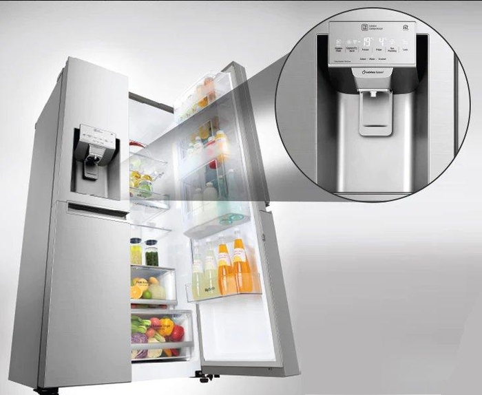 LG 594 L Frost Free Side By Side Refrigerator, GC-B22FTLPL | Poorvika